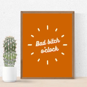 It&#39;s Bad Bitch O&#39;Clock Lizzo Poster / Lizzo Digital Print / About Damn Time Poster / Special Album / Wall Decor / Lizzo Gift