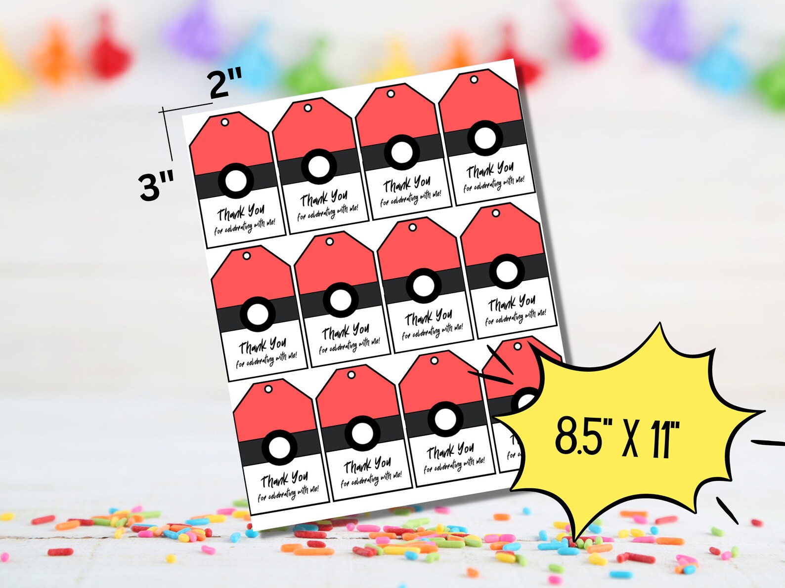 Pokemon Gift Tags Pokemon Party Pokemon Birthday Printable - Etsy