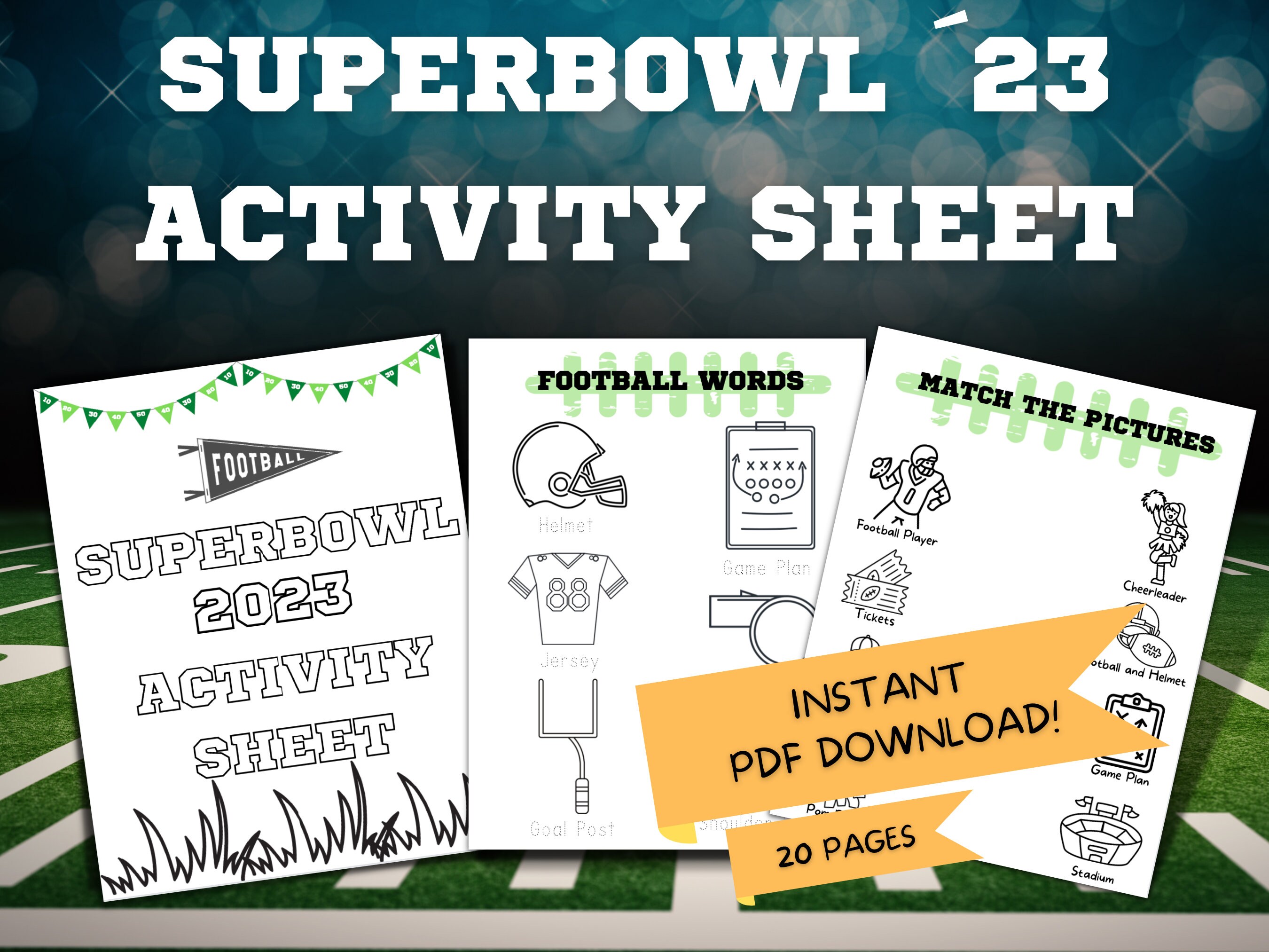 22+ Super Bowl Coloring Pages 2023