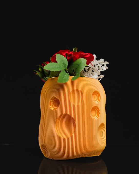 Flower vase "Moon" vase for dried flowers modern and unique 3D print home decoration
