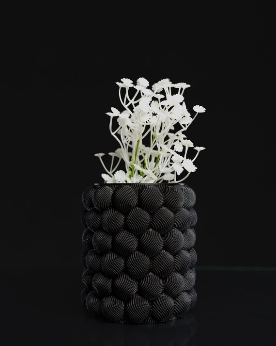 Flower vase "Pypurka" vase for dried flowers modern and unique 3D printing home decoration