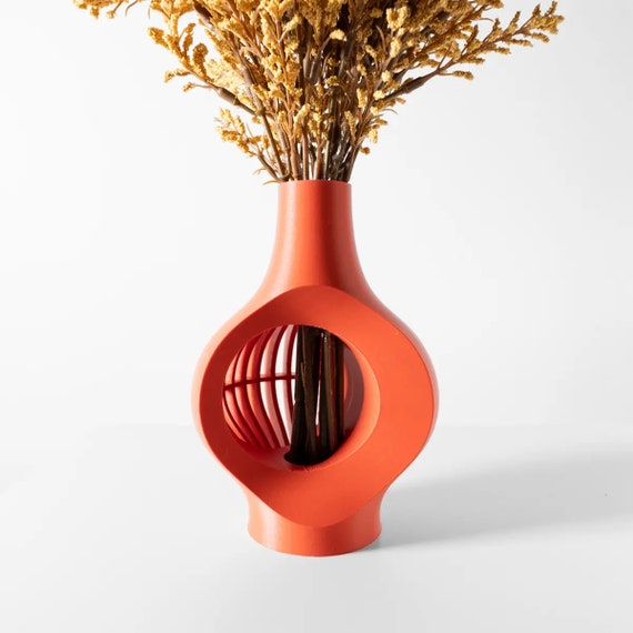 Flower vase "Koko" vase for dried flowers modern and unique 3D printing home decoration