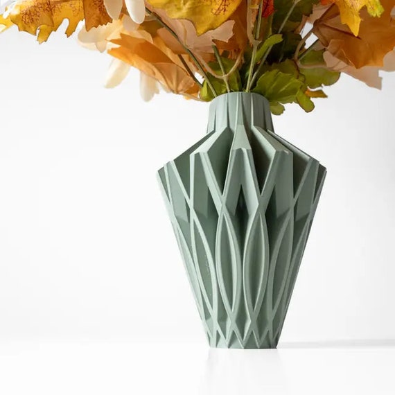 Flower vase "Javero" vase for dried flowers modern and unique 3D printing home decoration