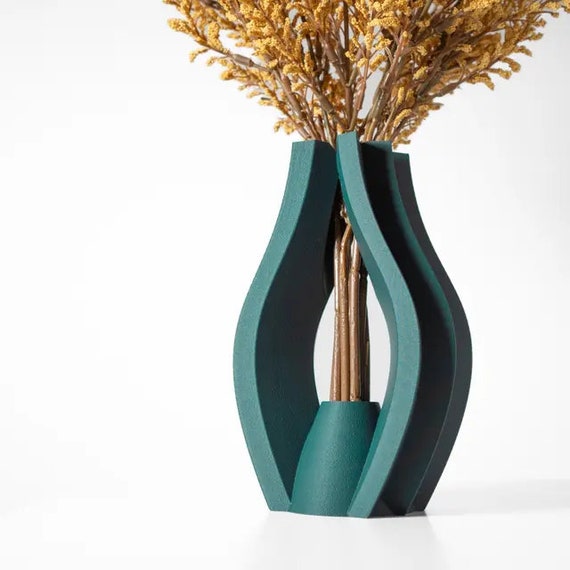 Flower vase "Krono" vase for dried flowers modern and unique 3D printing home decoration