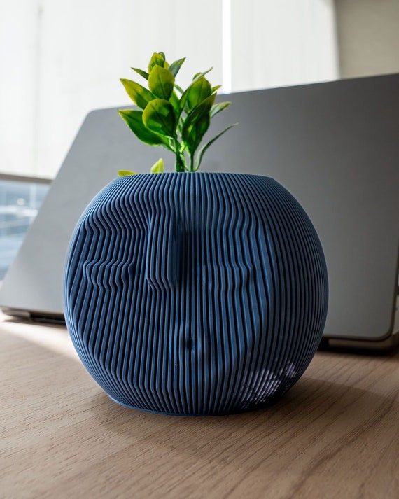 Sleepy Dude Vase Decorative Vase Flower Vase Flower Pot 3D Print Emoji Decoration Custom