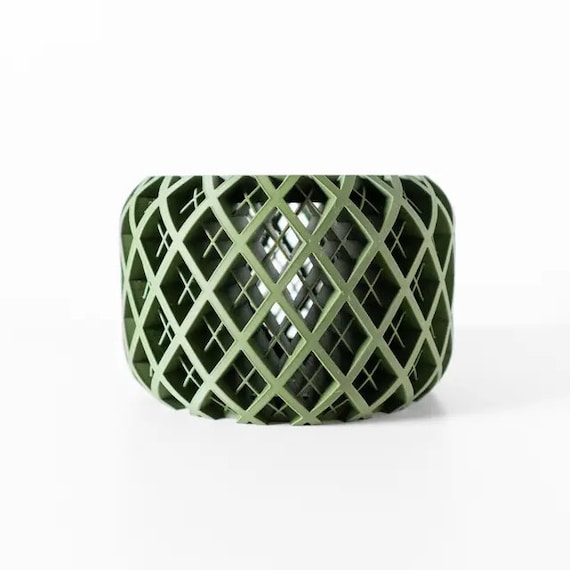 Orchid pot "Noro" with drainage holes modern and unique 3D printing home decoration flowerpot plant pot