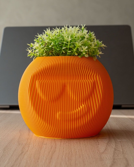 Cool Dude Vase Decorative Vase Flower Vase Flower Pot 3D Print Emoji Decoration Custom