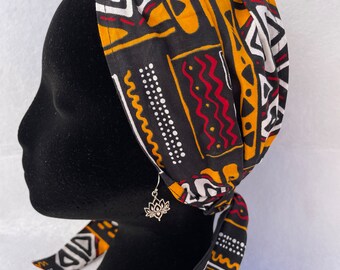 Adjustable cotton ethnic turban with two ties