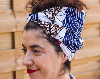 Elegant and eye-catching African head wrap scarf