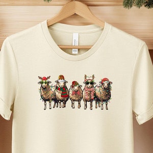 Christmas Sheep Shirt, Christmas Farmer Shirt, Funny Animals Christmas Shirt, Farmer Gifts, Sheep Lover Christmas T-shirt, Sheep&#39;s Shirt
