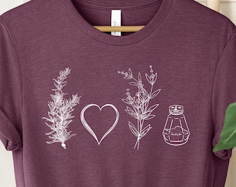 Salt Rosemary Lavender Love Shirt: Witchy Spooky Season Tee