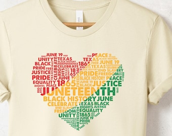 Juneteenth Heart Shirt,Juneteenth shirt women,Black Culture, Black History,Black Lives Matter Tee,Melanin T-Shirt,Black Girl, Free-ish Shirt
