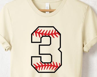 Custom Baseball Number Shirt, Personalized Birthday Baseball Tee, Baseball Mom Shirt, Baseball Boy Gift, Team Spirit Shirt