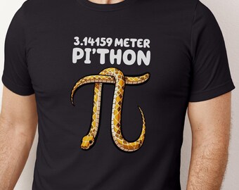 Pi'thon Shirt, Pi Day Shirt, Math Teacher Shirt, Funny Math Gift, Funny Pi Day, Math Teacher Gift, Math Lover, Pi Day Gift, Pi Symbol Shirt