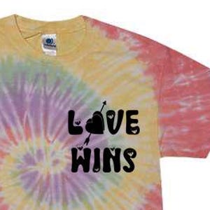 Tie Dye Love Wins Shirt, LGBTQ Shirt, Rainbow, LGBT Pride, Pride Shirt, Love Wins, Rainbow Pride Shirt, Pride Tie Dye Shirt, Equality Shirt