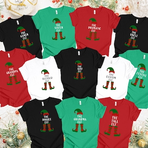 Custom Elf Family Matching Christmas Shirt