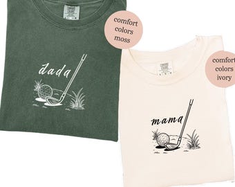 Golf Themed 1st Birthday Tshirts for Family, Hole In One Golf Birthday Shirts for Mom and Dad, Golf First Birthday Matching Family Tshirts