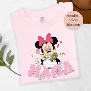 Disney Mama T-shirt, Minnie Mouse Shirt, Disney Trip Shirt, Mama Mouse Shirt, Comfort Colors, Mother's Day Shirt, Gift For Mom, Disney Shirt