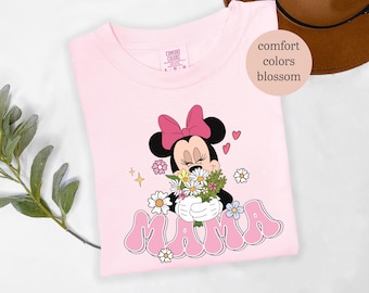 Disney Mama T-shirt, Minnie Mouse Shirt, Disney Trip Shirt, Mama Mouse Shirt, Comfort Colors, Mother's Day Shirt, Gift For Mom, Disney Shirt