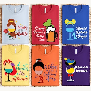 Disney Drinking Around The World T Shirt, Disney Drinking Shirts, Epcot Food And Wine Racerback, Disney Wine Tshirt, Drinking Team Shirts