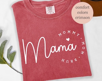 Mama Mommy Mom Bruh Shirt, Mothers Day Gift, Funny Mom Gift, Funny Mama Shirt, Mother's Day Shirt, Mama Shirt, Comfort Colors