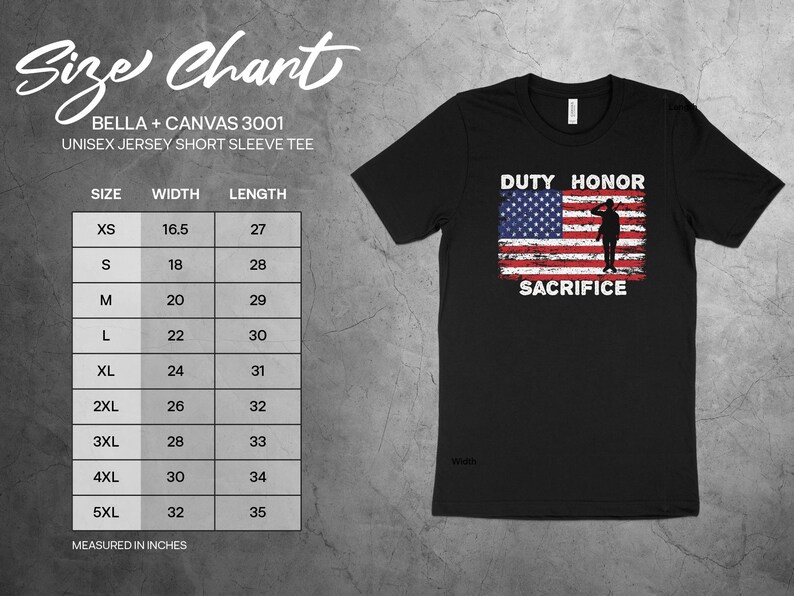 Patriotic Military T-Shirt: Duty Honor Sacrifice, American Flag Tee image 8