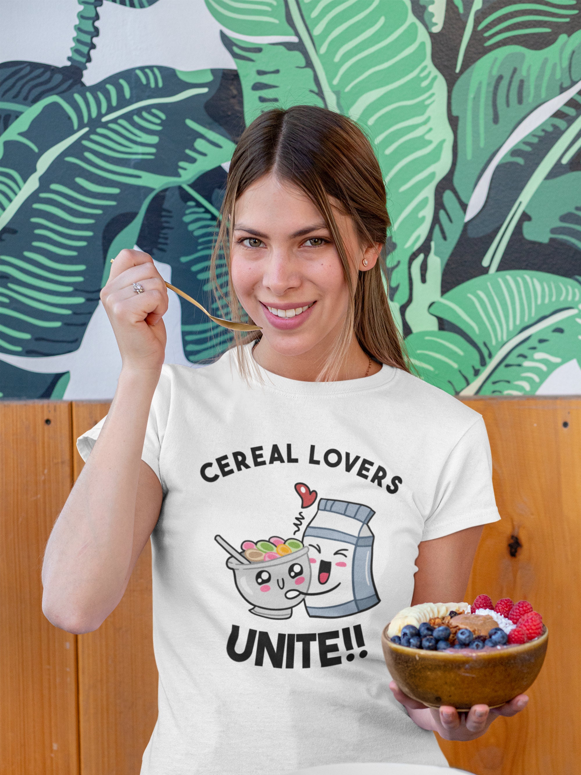Cereal Lovers Unite, Cereal Fan Shirt, Cereal Fan Gift, Funny Foodie T