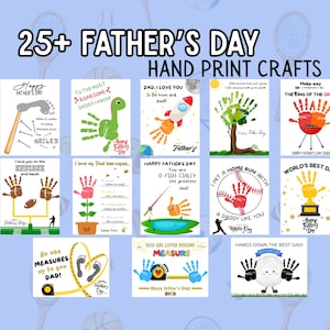 Father&#39;s Day Handprint Craft | Father&#39;s Day Art | Father&#39;s Day Activity, father&#39;s Gift from Kids | Printable Father&#39;s Day Keepsake preschool