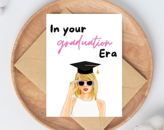 Graduation Eras Card,  Graduation Card, Taylor Grad, high school class of 2024, college nursing congrats card, graduation for her