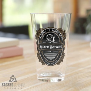 Reformed Theology Gift For Men Martin Luther Beer Glass Craft Beer Gift For Fathers Day Gift For Dad Gift For Groomsmen Gift For Husband
