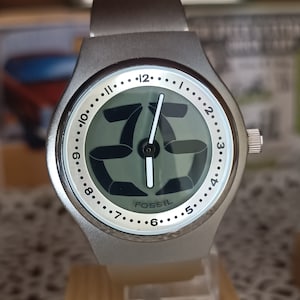 Fossil Big Tic NEW Vintage, Unisex, Very Rare, Beautiful Fossil Big Tic NEW Vintage, Unisex, Very Rare, Beautiful