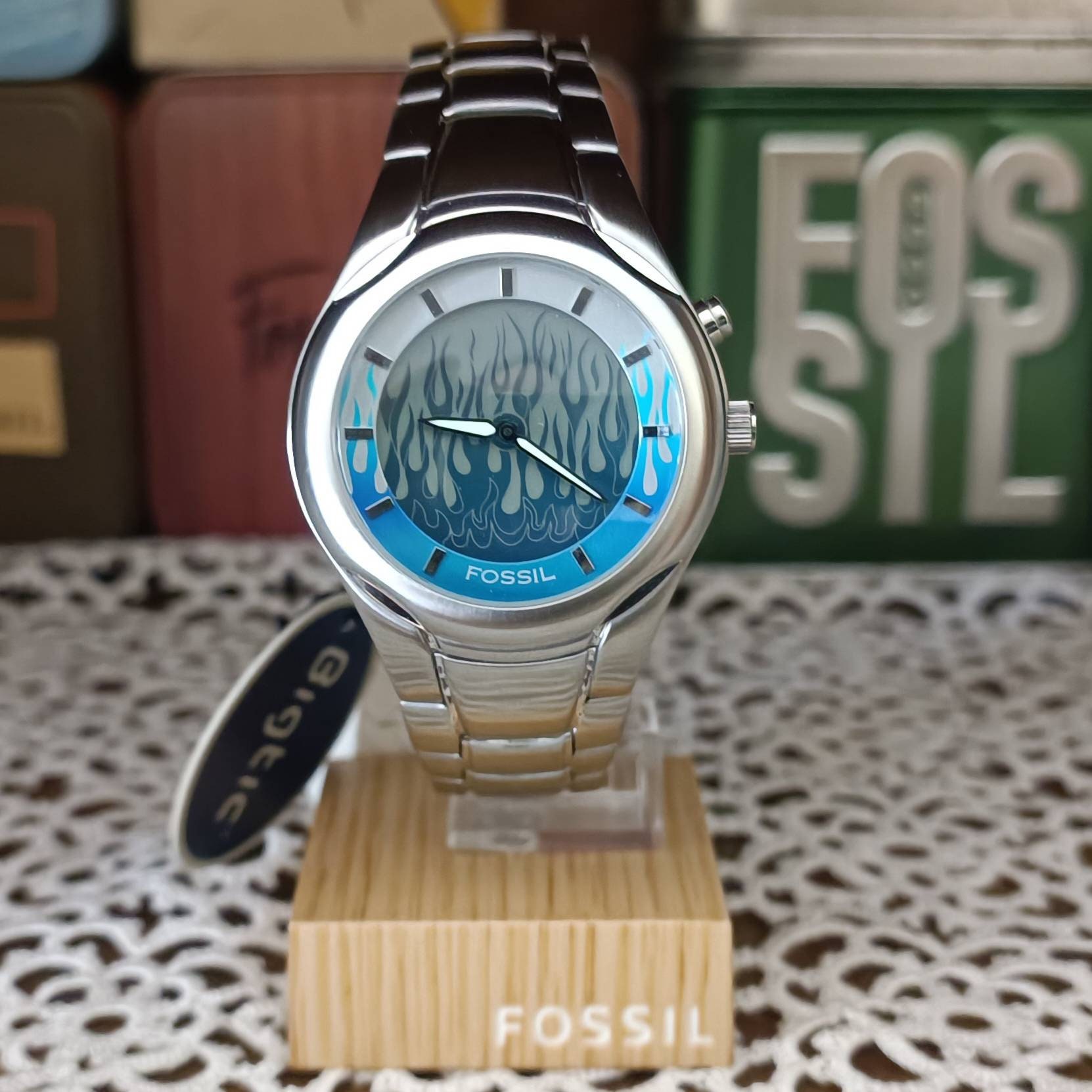ファッションFossil big tic watch y2k