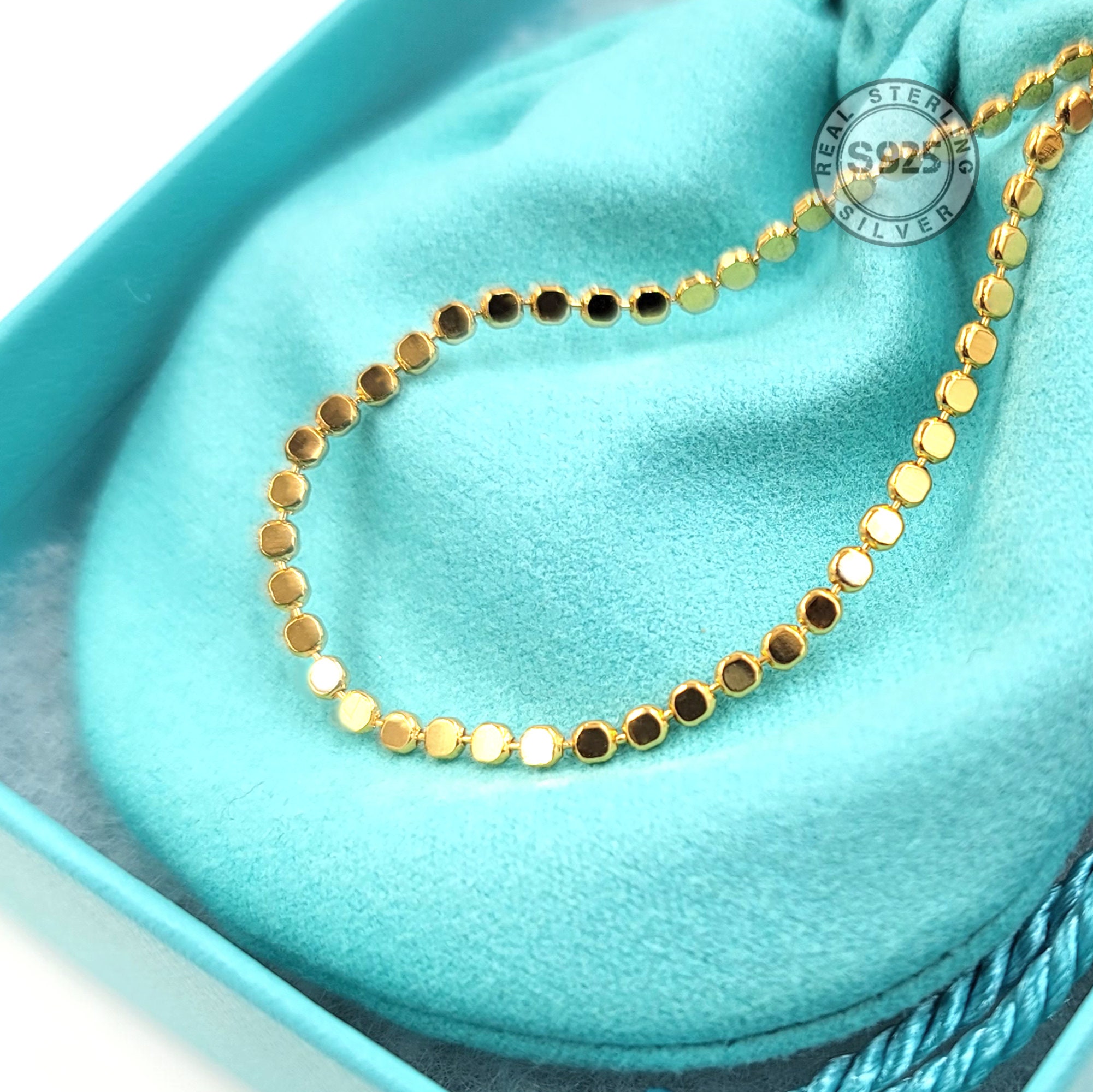 VINTAGE HOLLYWOOD★Double Ring Ball Necklace Vintage Necklace Chain Necklaces Set 2 Beads Ball Balls