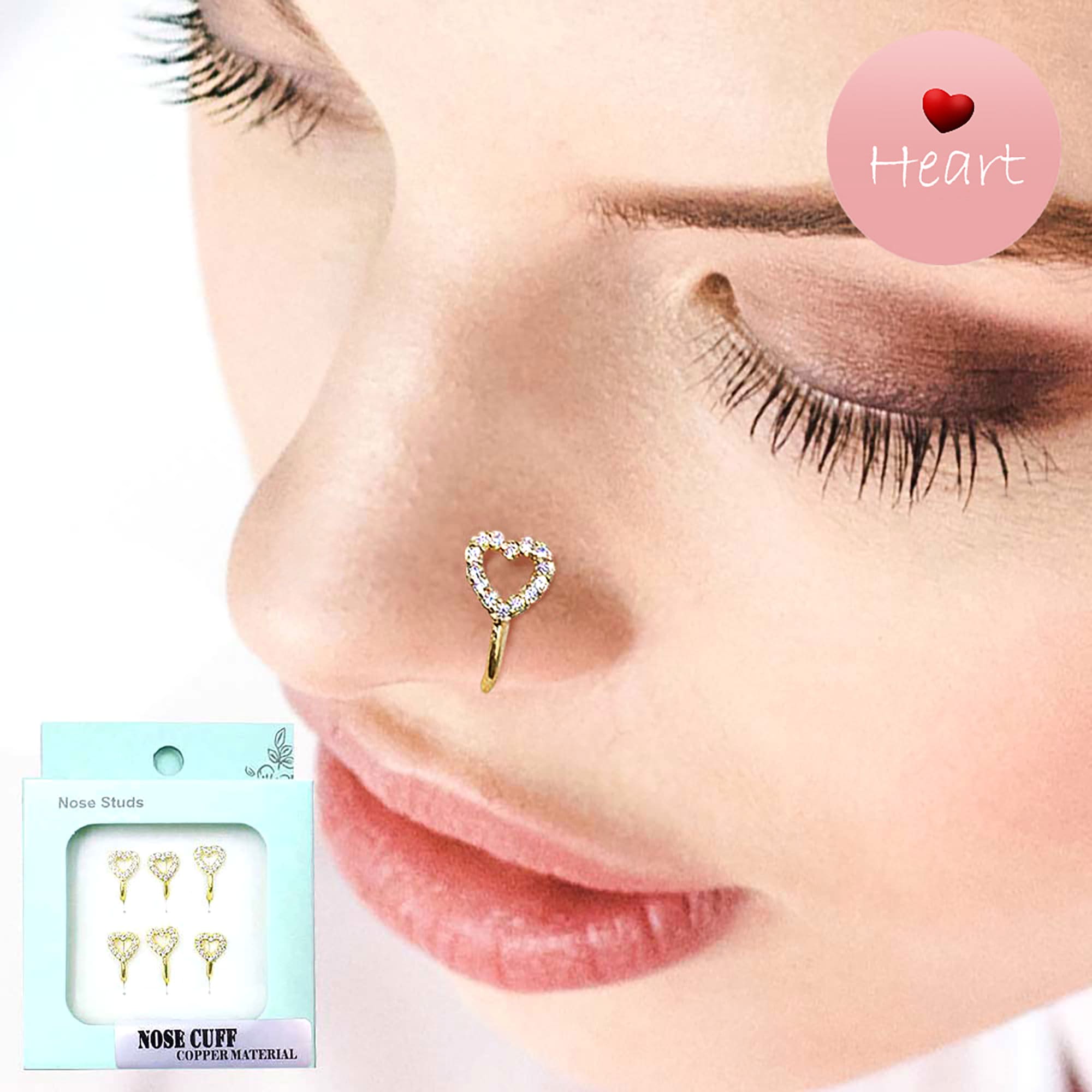 Nose ring cuff earring deals