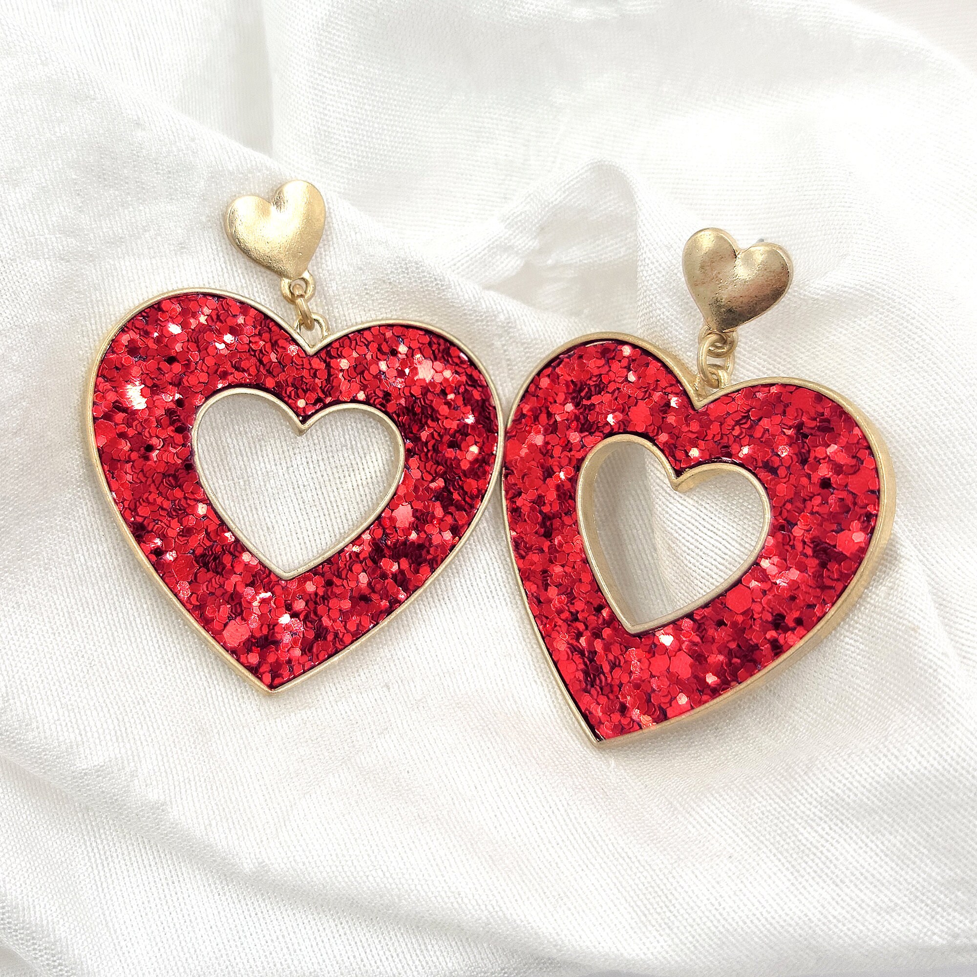 ピアス [VINTAGE HOLLYWOOD] 3-Way Heart Ball Earrings VINTAGE HOLLYWOOD] 3-Way Heart Ball Earrings (VINTAGE