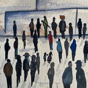 Kotel Abstract Watercolor Painting: Jewish Art Print, Hebrew Calligraphy