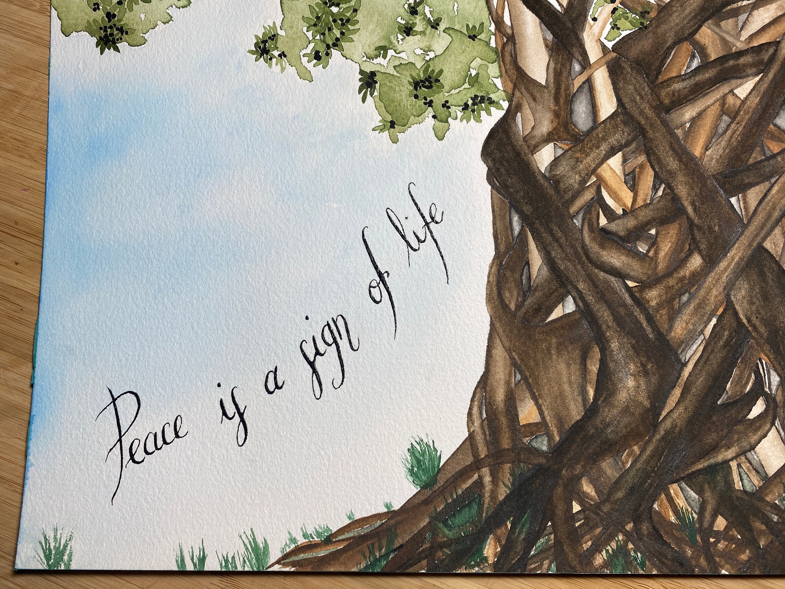 Peace Tree Of Life Drawing