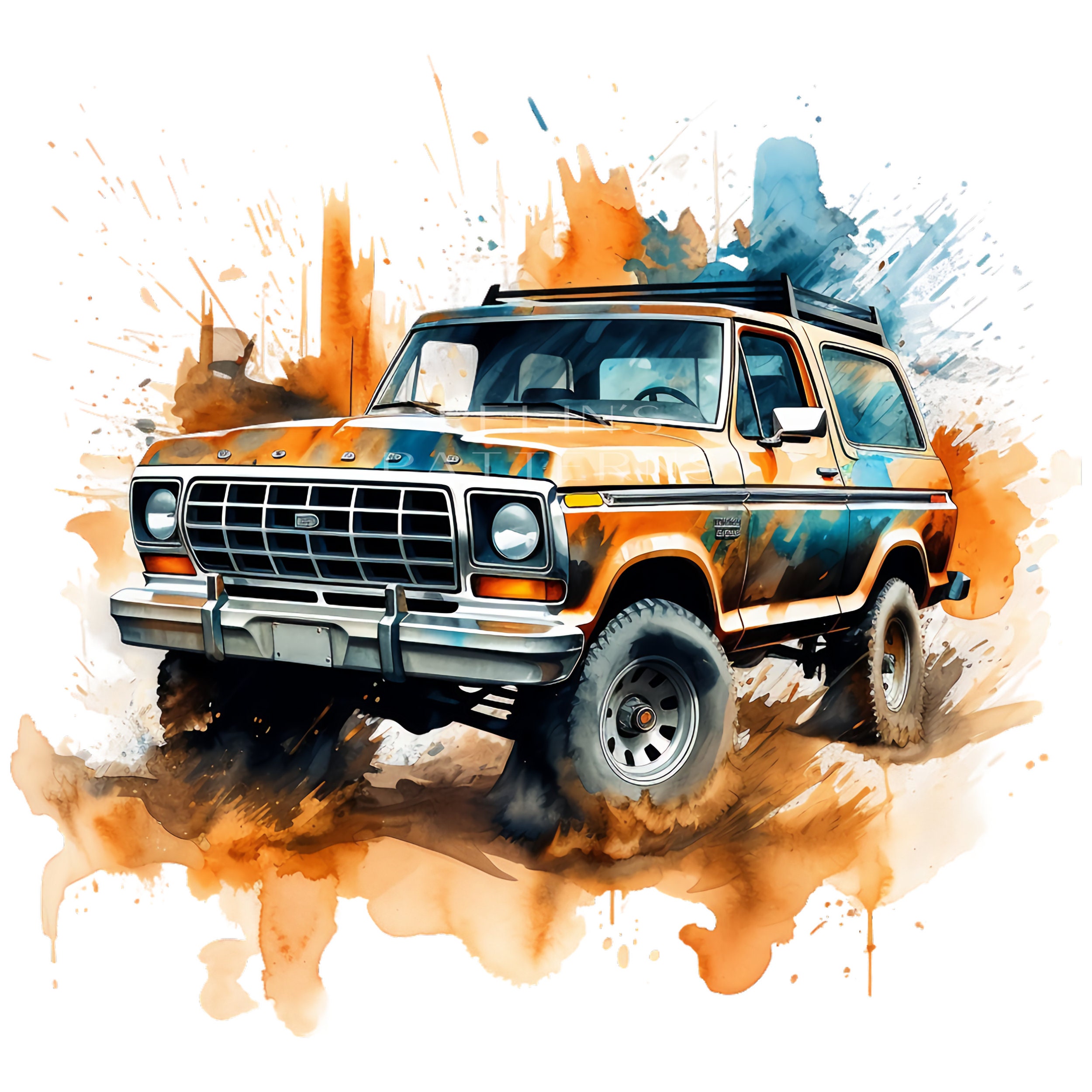 Ford Bronco Clipart PNG - Etsy
