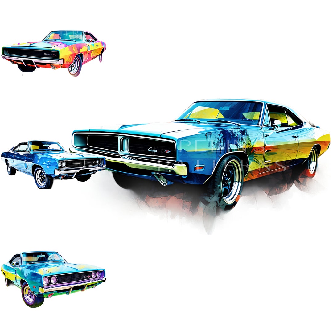 Dodge Charger Clipart PNG - Etsy