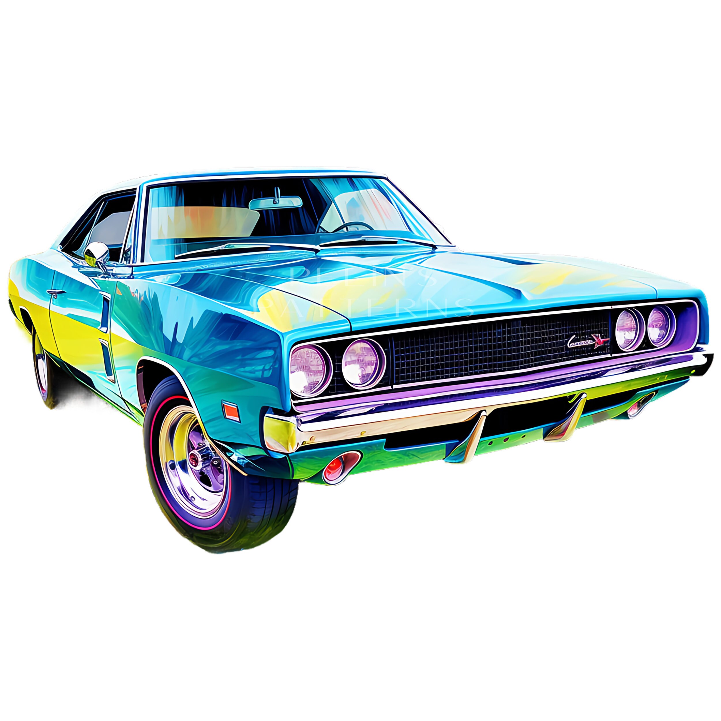 Dodge Charger Clipart PNG - Etsy
