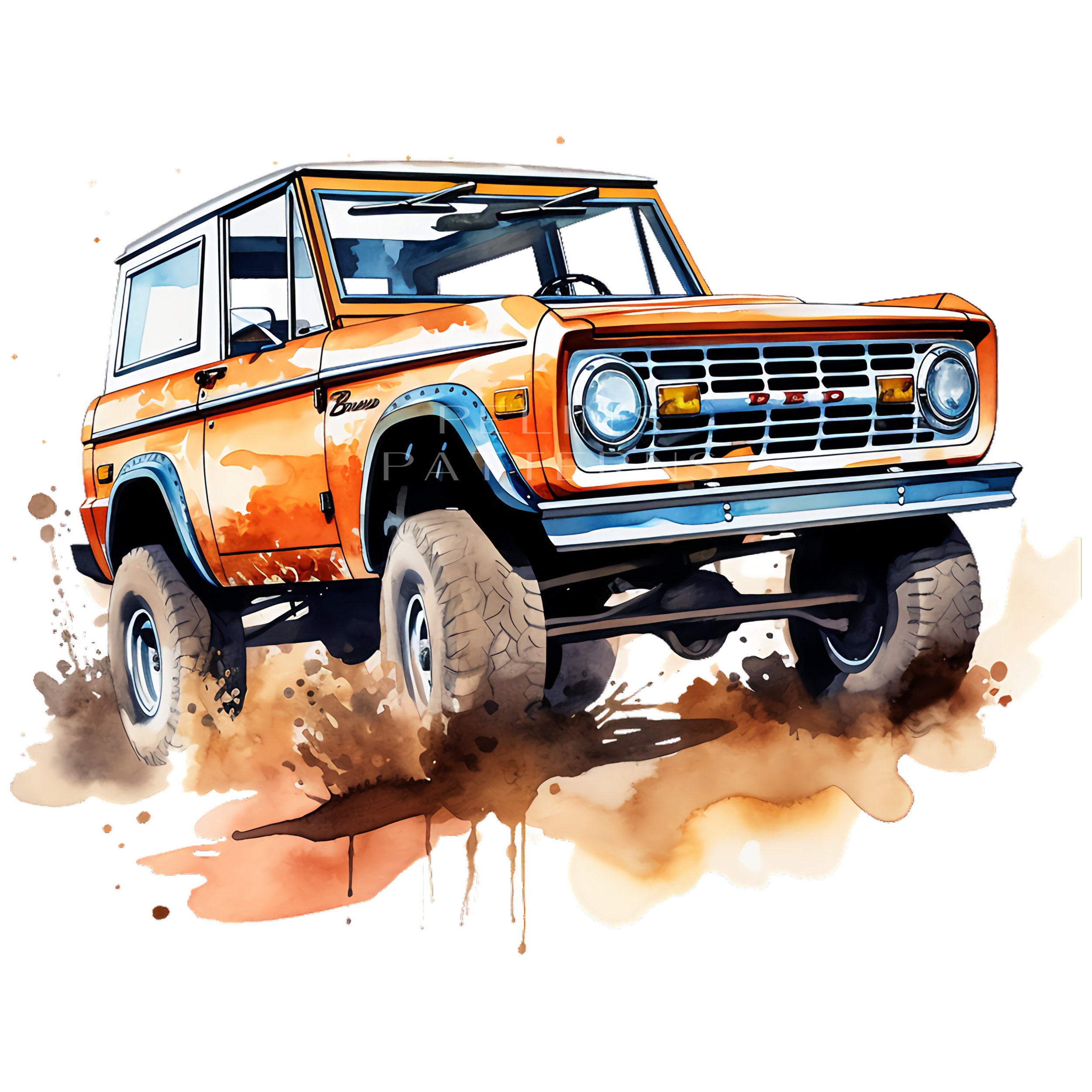 Ford Bronco Clipart PNG - Etsy