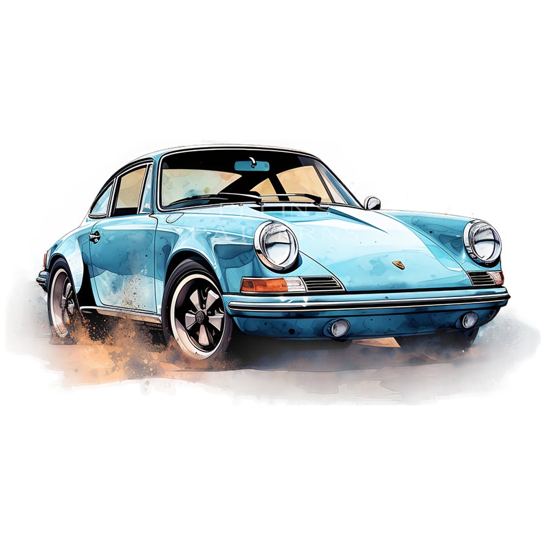 Porsche 911 Clipart PNG - Etsy