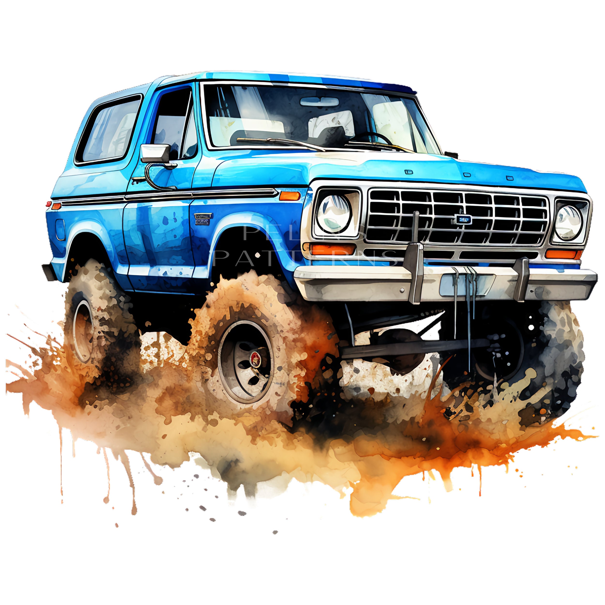 Ford Bronco Clipart PNG - Etsy
