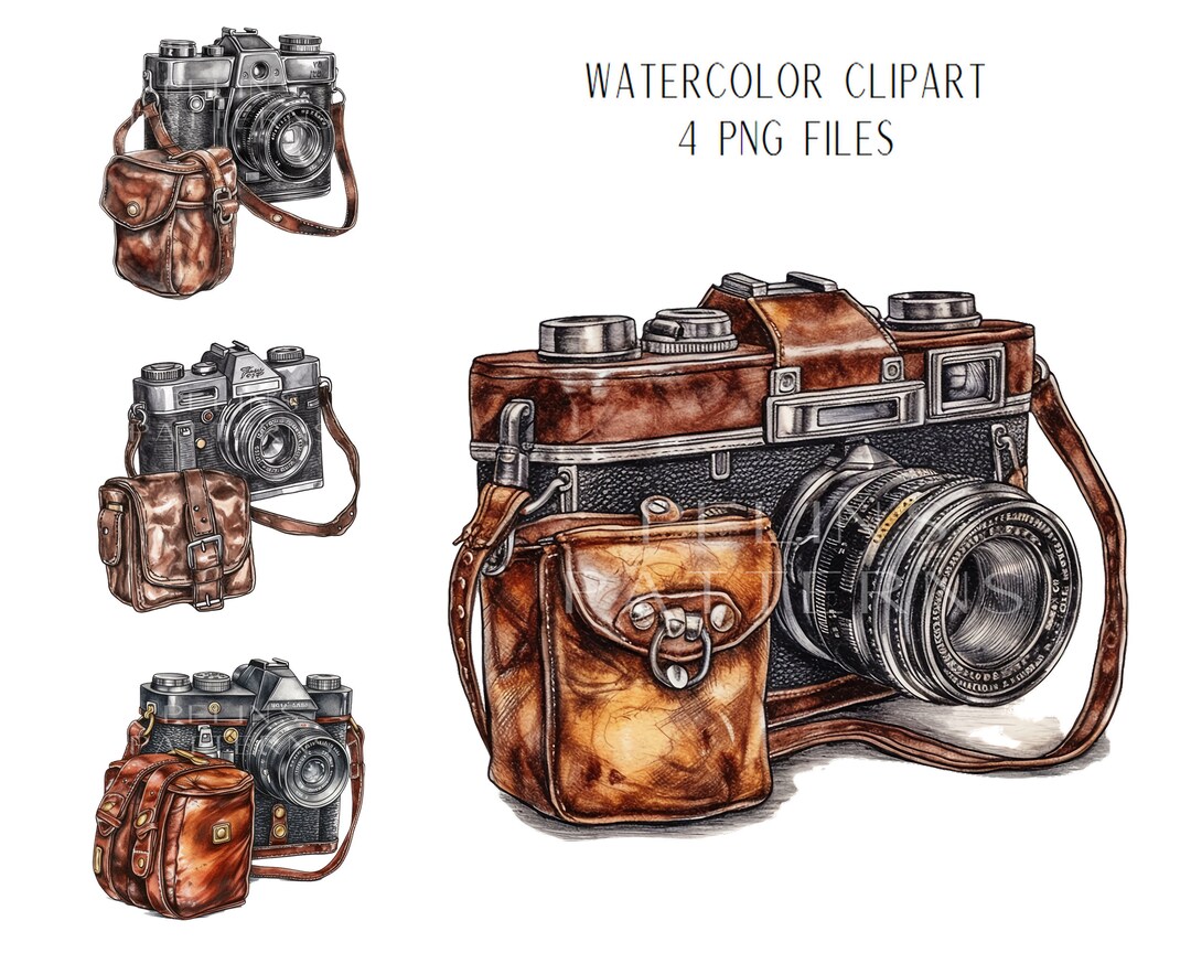 Vintage Film Camera Clipart PNG Etsy
