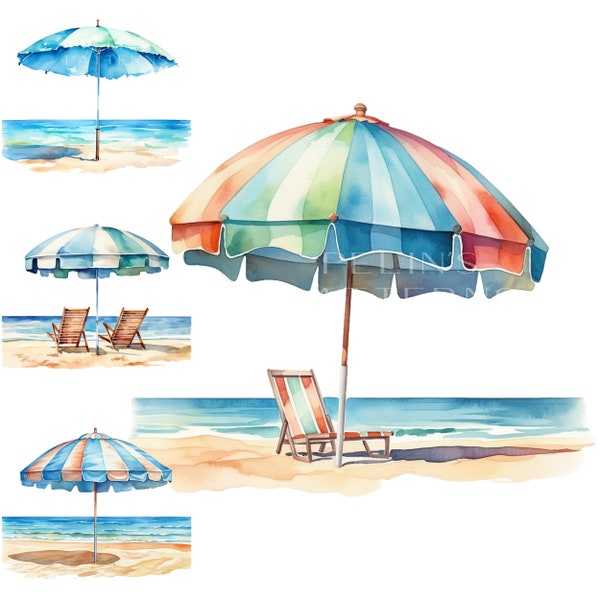 beach umbrella clipart png