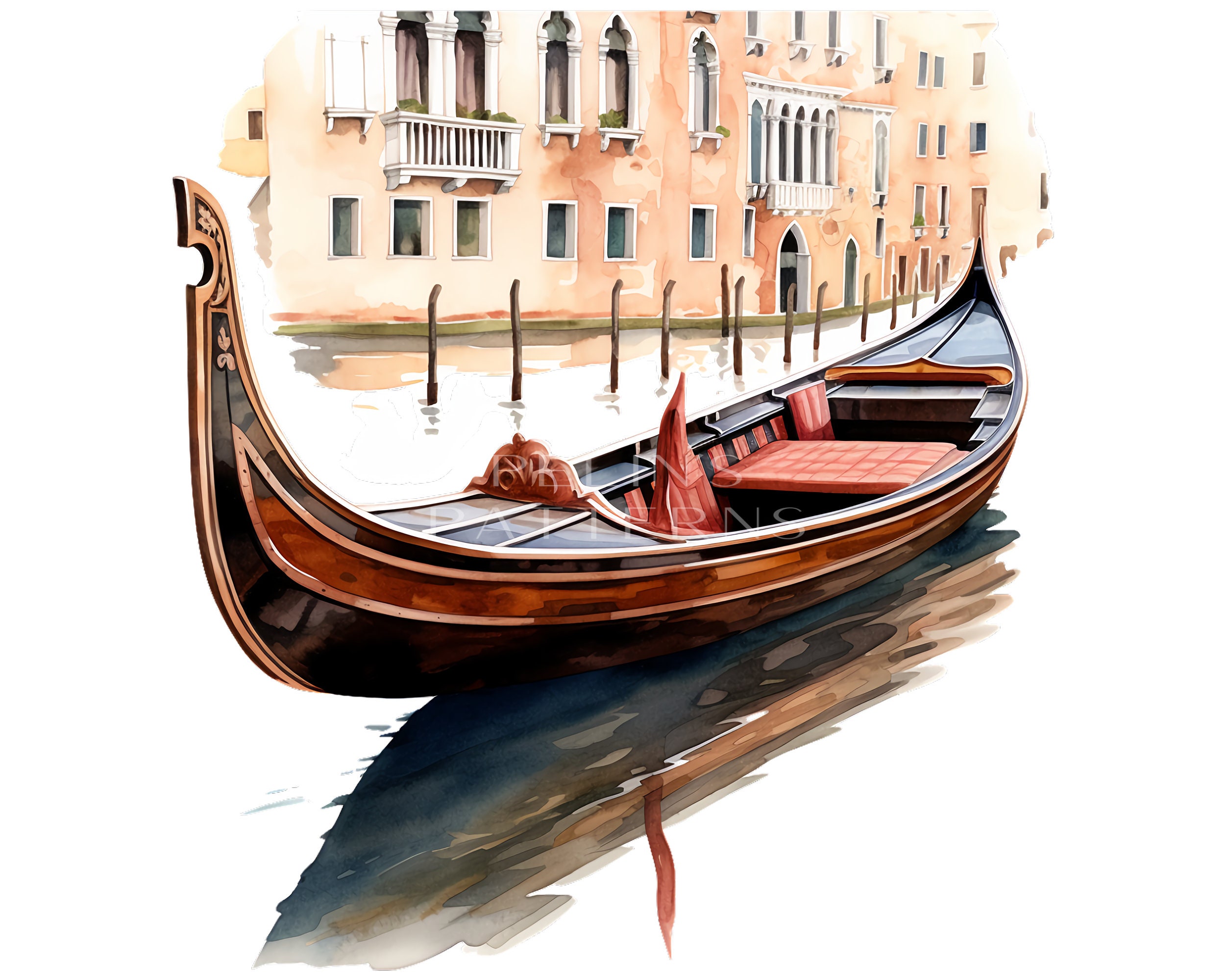 Classic Gondola Clipart PNG, Gondola JPG, Gondola Clip Art, Gondola ...