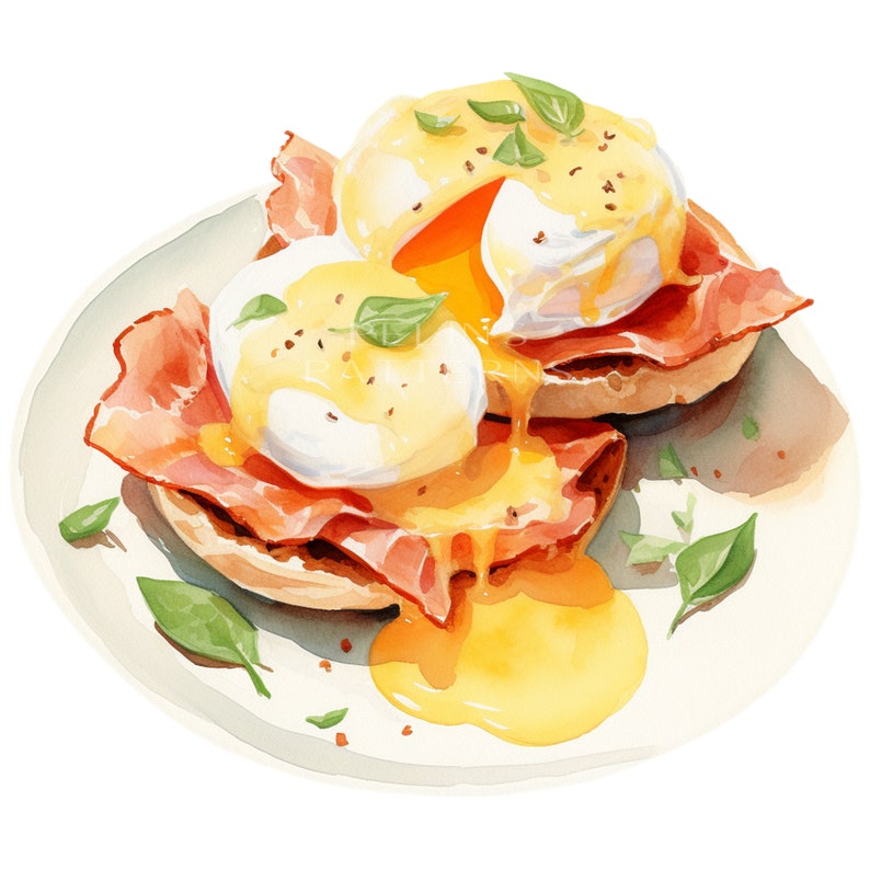 Eggs Benedict Png Clipart Etsy