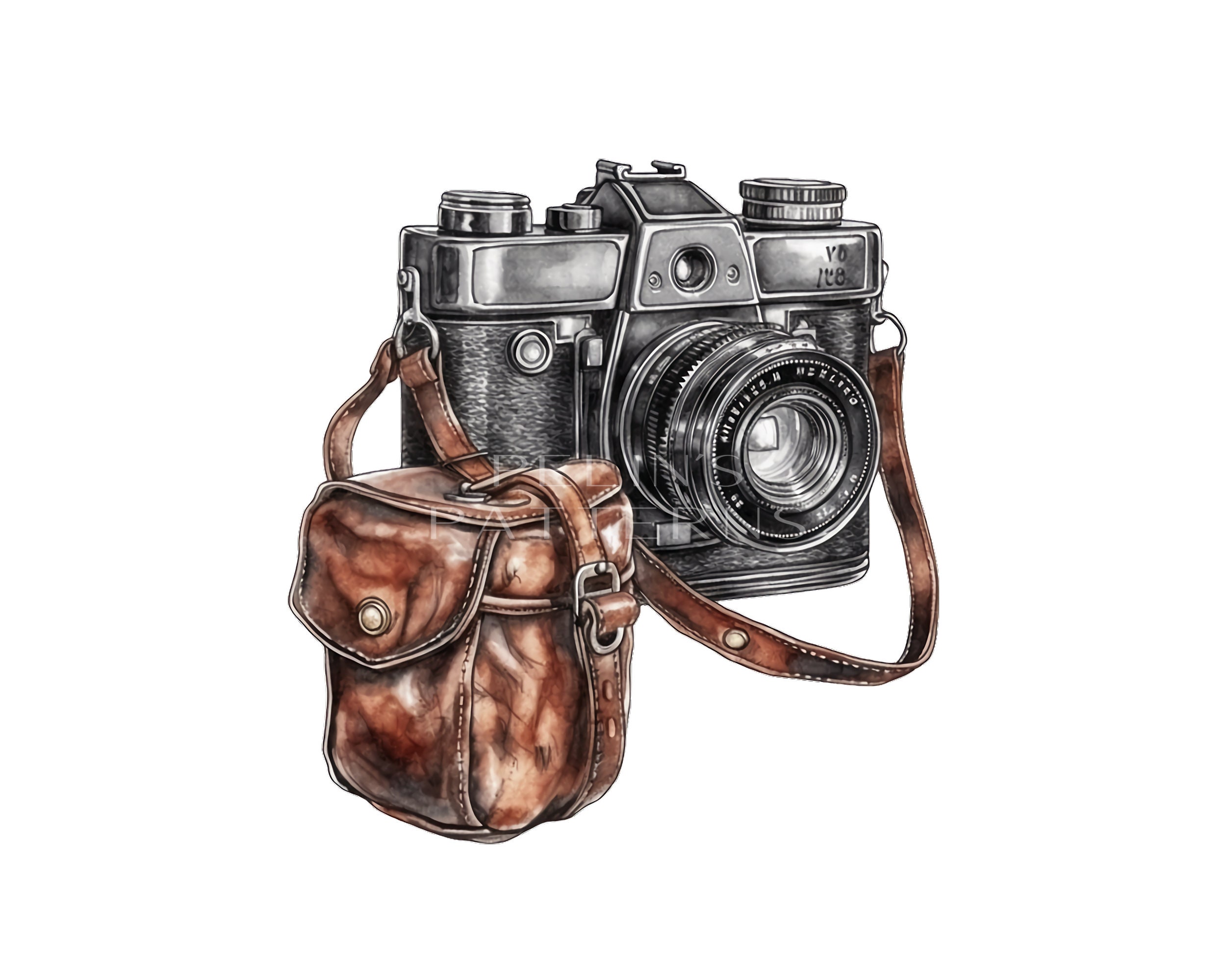 Vintage Film Camera Clipart PNG Etsy