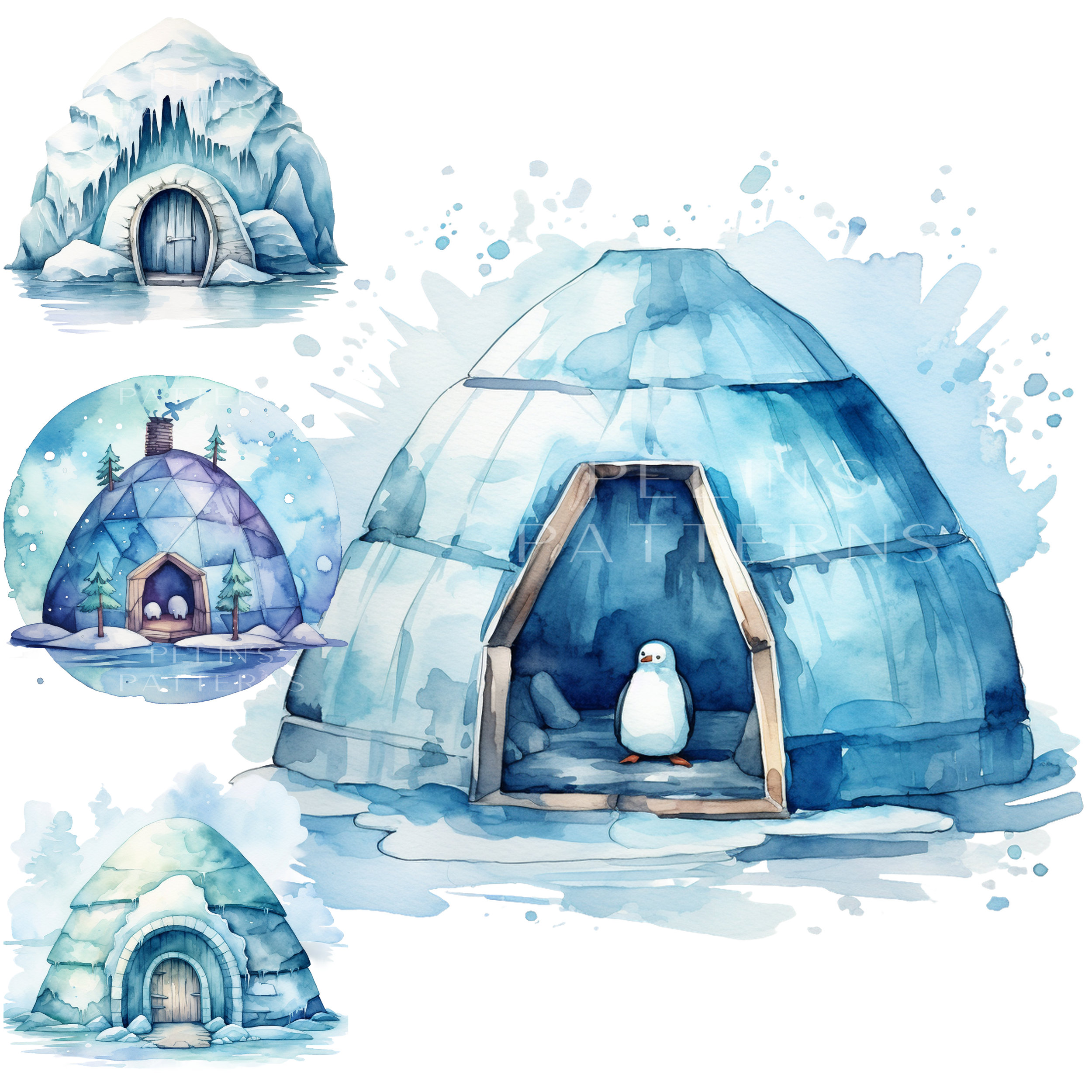 Igloo House Clipart