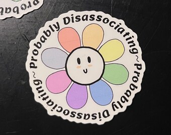 Waarschijnlijk disassociating waterdichte sticker